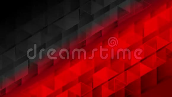 黑红几何多边形像素化视频动画视频的预览图