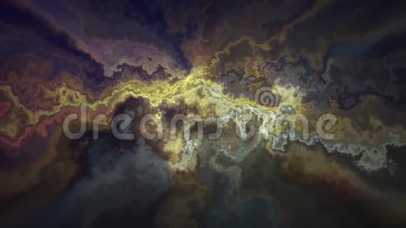 自然美丽的大理石湍流图案橙色纹理动画背景新的独特品质多彩欢乐视频的预览图