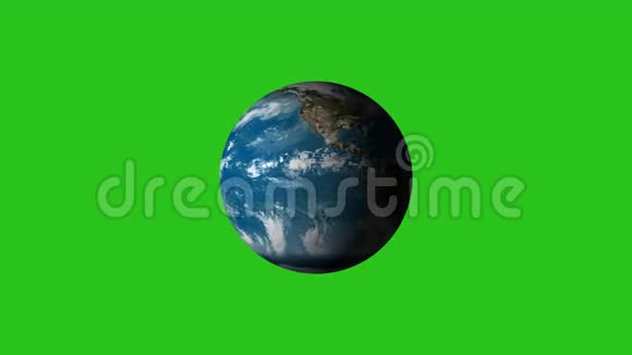 旋转地球绿色屏幕视频的预览图