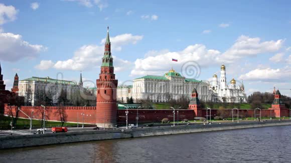 莫斯科在阳光明媚的春天视频的预览图