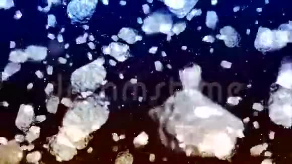 飞行陨石抽象循环背景视频的预览图