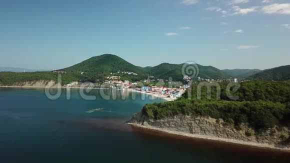 克拉斯诺达尔地区的黑海海岸线视频的预览图