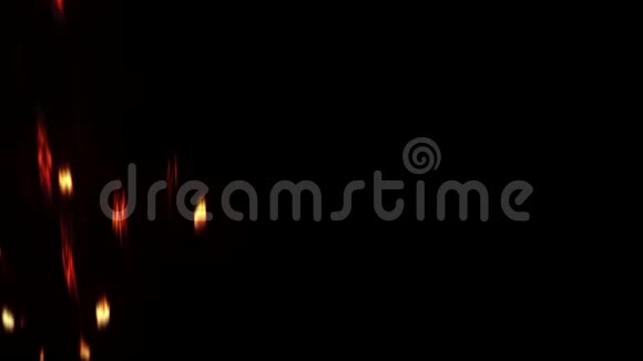 闪烁的黑色背景火花斑点运动视频的预览图