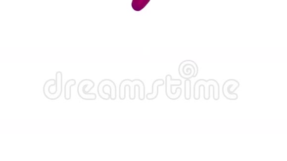 紫色流体流动缓慢地撞击表面花蜜视频的预览图