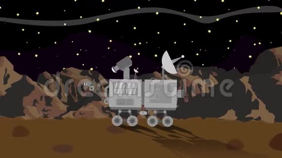 星球火星之夜的太空漫游者视频的预览图