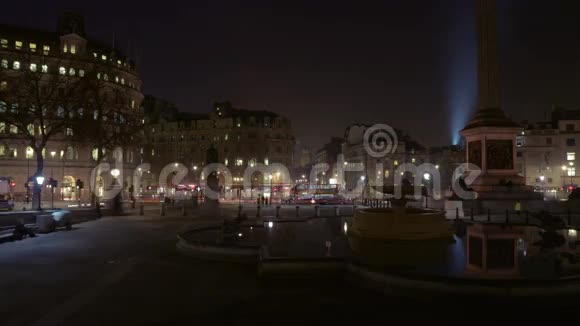 静时间推移的特拉法加广场视频的预览图