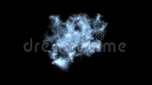 飞溅水滴烟雾水波液体喷雾颗粒烟花背景视频的预览图