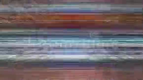 多色水平线与电视静态视频的预览图
