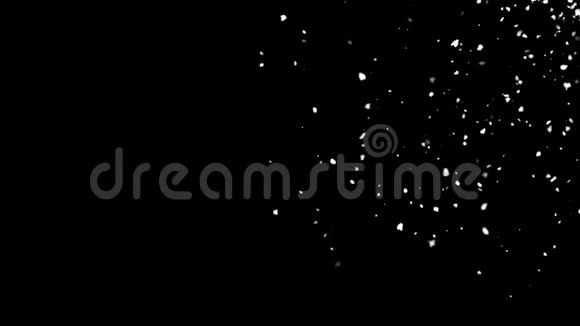 太空降雪计算机生成抽象背景三维渲染视频的预览图