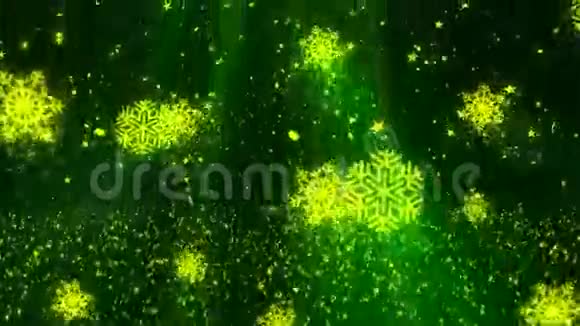 圣诞雪花闪烁1循环背景视频的预览图