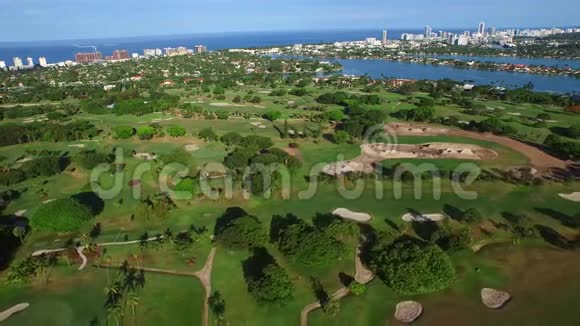 印度溪迈阿密海滩别墅空中录像视频的预览图