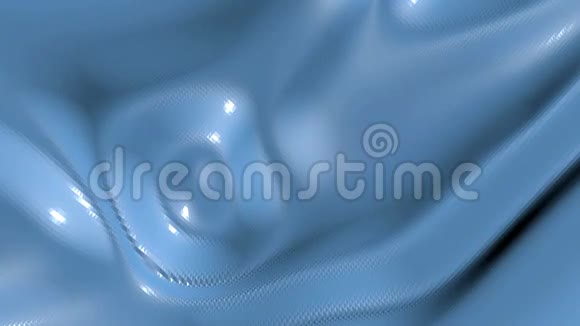 蓝色低聚波面作为景观或分子结构蓝色多边形几何振动环境或视频的预览图