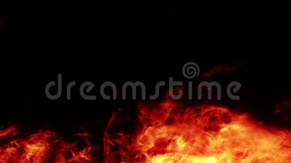 火焰效应背景红黄色火焰视频的预览图