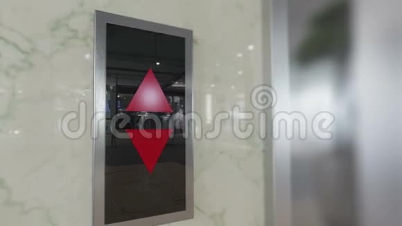 开放式铬合金办公楼电梯门概念动画视频的预览图