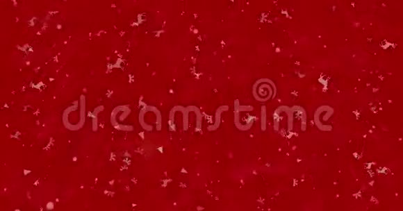 挪威神JUL的圣诞快乐文字是由灰尘形成的在红色背景上变成了水平的灰尘视频的预览图