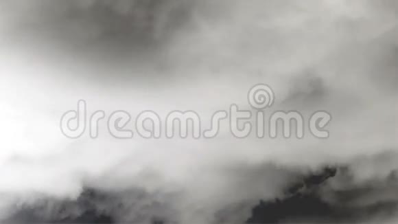 白色和黑色的风暴云视频的预览图