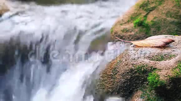 有瀑布的静态景观视频的预览图