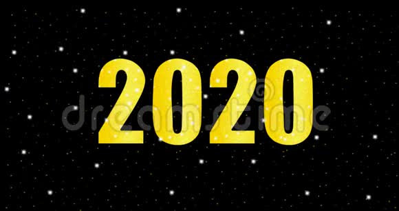 视频4k新年2020动画2020新年视频的预览图