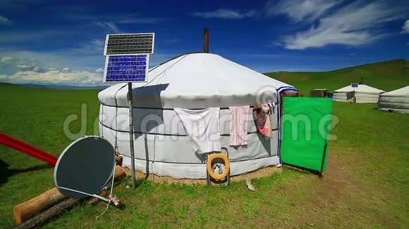 蒙古ger营地有太阳能视频的预览图