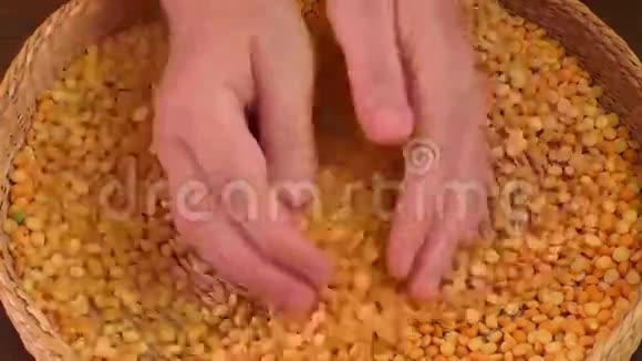 种子干豌豆黄躺着视频的预览图