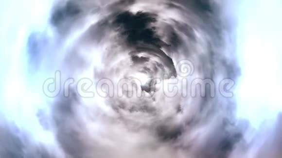 隧道从云背景纹理童话设计云层隧道的抽象背景视频的预览图