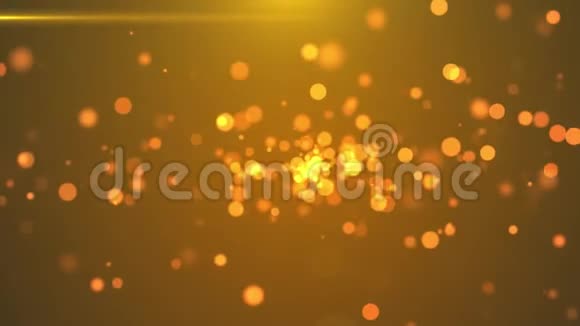 4K金闪烁粒子运动背景视频的预览图