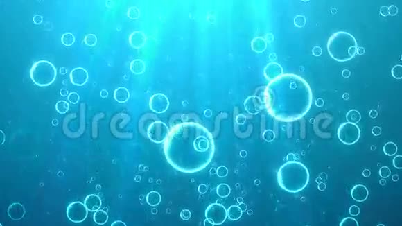 水下泡沫太阳雷斯蓝视频的预览图