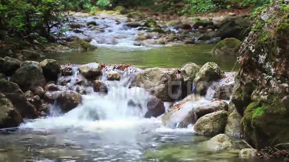 有瀑布的静态景观视频的预览图