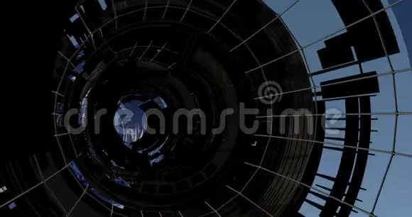 科技和科幻隧道的场景视频的预览图