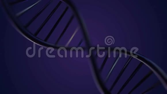 美丽的背景上的DNA分子DNA模型视频的预览图
