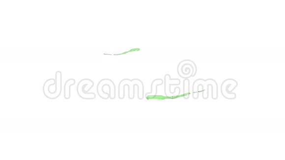 绿色液体正在形成一个圆圈反式液体视频的预览图