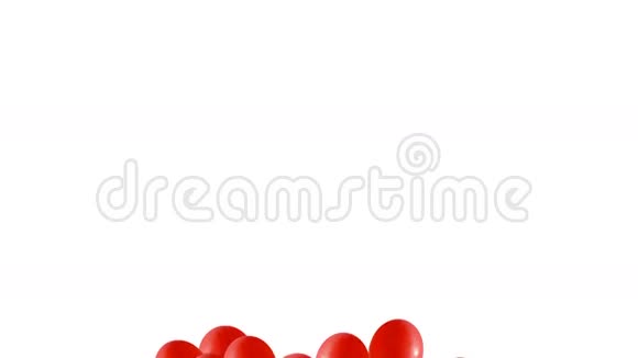 心形的红色气球视频的预览图