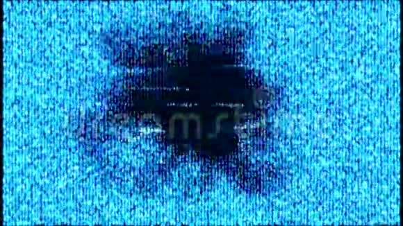 白色噪音电脑噪音抽象背景视频的预览图