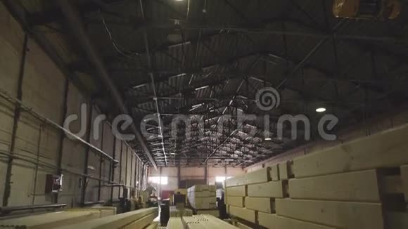 大型机库用于木材生产线木材厂视频的预览图