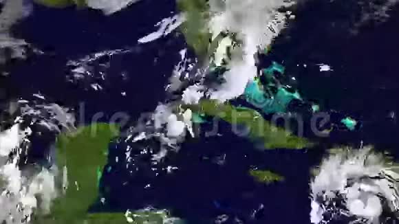 飓风马修卫星视图动画高速延时视频的预览图