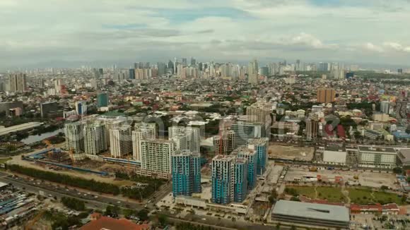 菲律宾首都马尼拉鸟瞰视频的预览图