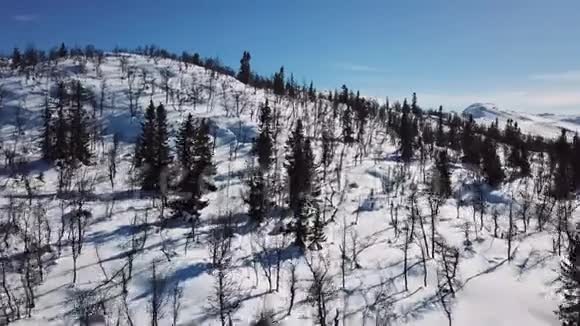 冬季风景山地电影放映视频的预览图