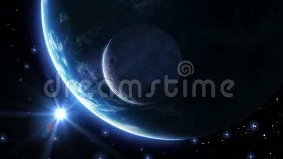 地球月亮和太阳蓝光高清1080视频的预览图