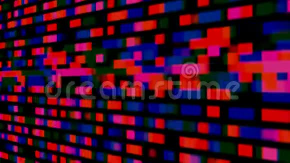 移动五颜六色的条纹丰富的抽象背景有闪亮的线条抽象技术视频的预览图