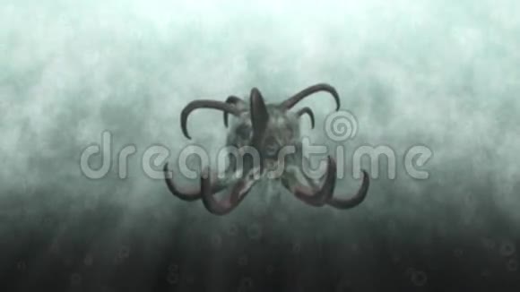 水下幻想怪物的动画视频的预览图
