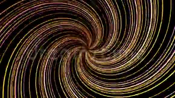 抽象螺旋旋转扭曲线条电脑生成背景三维渲染背景旋转发光视频的预览图