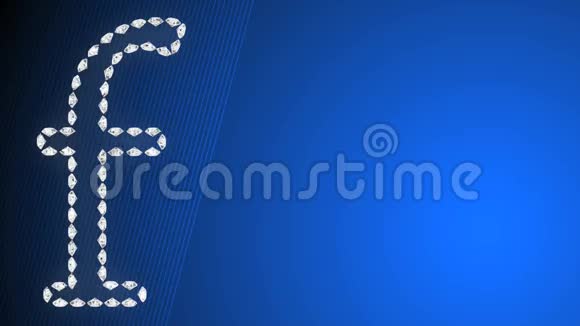 蓝色背景字母f视频的预览图