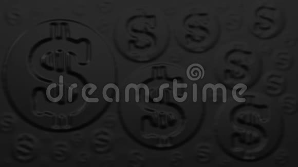 美元印在黑色上3D绘制视频的预览图