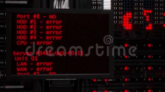 服务器机房和机架服务器服务器错误视频的预览图