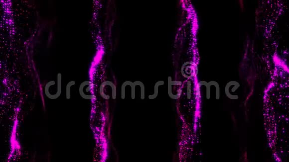 闪闪发光的紫色颗粒抽象可循环背景视频的预览图