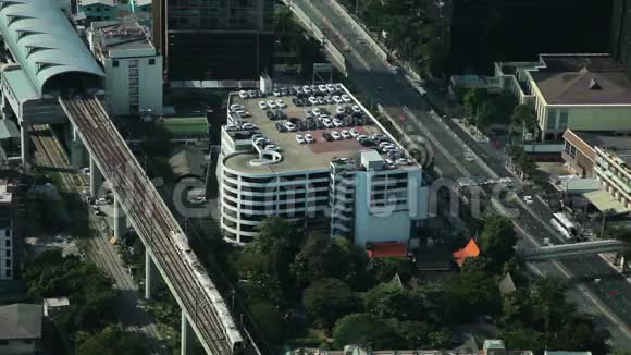 曼谷高速公路街道交通时间推移视频的预览图