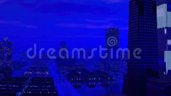 神奇的蓝色城市视频的预览图