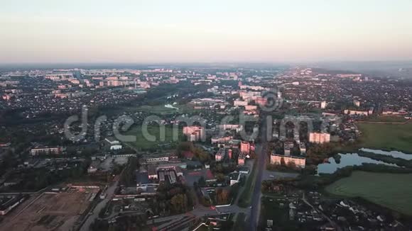 维捷布斯克市的鸟瞰图视频的预览图