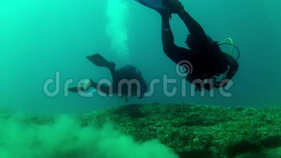 潜水员在水里视频的预览图