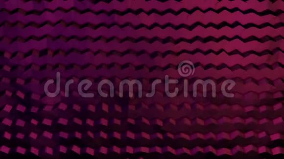 五颜六色的立方体无缝回路抽象立方体背景随机运动三维循环动画紫罗兰和粉红色视频的预览图